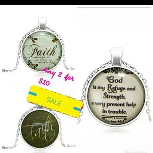 Inspirational scripture necklaces
